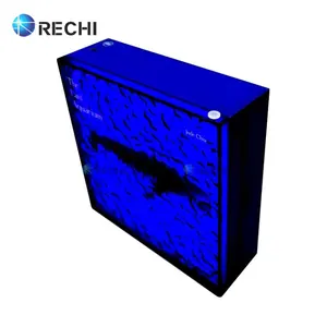 RECHI Illuminé Acrylique Disque Vinyle Boîte D'emballage Boîte De Rangement Avec Led Pour Album De Luxe CD Acrylique Tiroir Boîte Cadeau