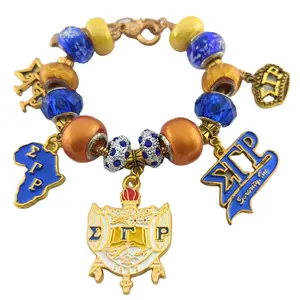 Sigma Gamma Rho sororité cadeau à soeur avec pendentif gravé bracelet bijoux