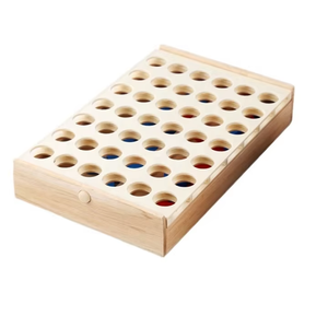 Cổ điển giáo dục có thể gập lại kết nối 4 trong một hàng trò chơi vui gỗ đồ chơi - Product Image 4