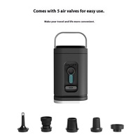 Micro pompe à air rechargeable portable pour l'extérieur avec pompe à air électronique Compresseur d'air automobile Pompe de gonflage des pneus et éclairage