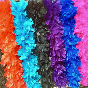 Boa de Plumas de Marabú de Pavo Gigante de 200g, 250g, 300g al por Mayor <span class=keywords><strong>para</strong></span> Disfraces de Carnaval, Bufanda de Boa <span class=keywords><strong>para</strong></span> Manualidades, Ropa de Boda y Fiestas de Baile - Product Image 4