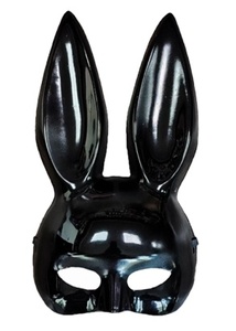 Thực tế thỏ Halloween đầy đủ mặt vui PVC Mặt nạ Phụ kiện cho trẻ em 'bên - Product Image 4