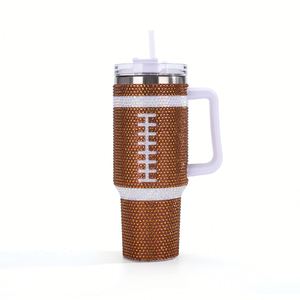 Customizable Glow in the Dark Bling 40oz Cow Print Bling Tumbler Vacuum Insulated Cow Print Rhinestone Tumbler with <b>Straw</b> - Product Image 3