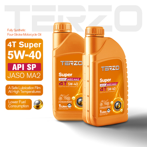 น้ำมันเครื่องสังเคราะห์แท้ TERZO 4T Super 5W40 PAO สำหรับรถจักรยานยนต์ API SP JASO MA2 สำหรับรถจักรยานยนต์ขนาดไม่เกิน 750 ซีซี - Product Image 4