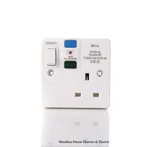 YUANKY High quality Single RCD power switch socket for wall sockets and switches