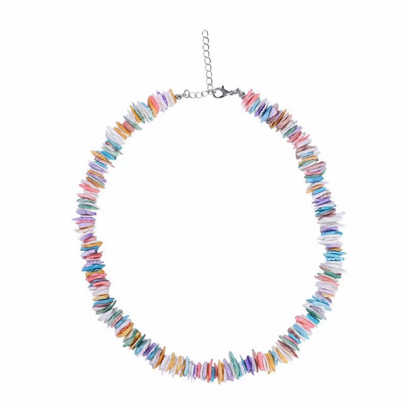 Colorful shell necklace 40cm 7cm