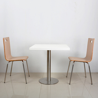 Table à manger et chaises modernes en bois massif de haute qualité Solution économique pour restaurant et cantine