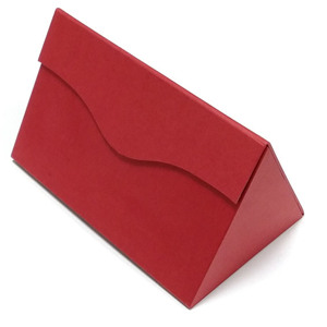 ROGOOD Elegante Caja <span class=keywords><strong>de</strong></span> Regalo Magnética en Forma <span class=keywords><strong>de</strong></span> Triángulo Rojo para Perfumes y Gafas, con Material <span class=keywords><strong>de</strong></span> Papel Premium P1343 - Product Image 2