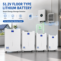 Batterie de stockage d'énergie solaire LiFePO4 empilable 51,2 V 600 Ah 30 kWh pour station d'énergie domestique, service longue durée, alimentation de secours commerciale