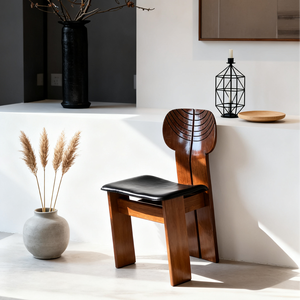 Chaise de salle à <span class=keywords><strong>manger</strong></span> moderne de luxe en bois massif avec dossier |   Meubles confortables pour salle à <span class=keywords><strong>manger</strong></span> et salon - Product Image 5