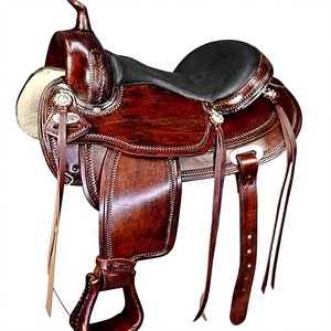 Silla de Montar Inglesa de Cuero Marrón de Diseño Sólido y Duradero BS International con Estructura de Madera y Herrajes SUS304 Ecológicos - Product Image 3