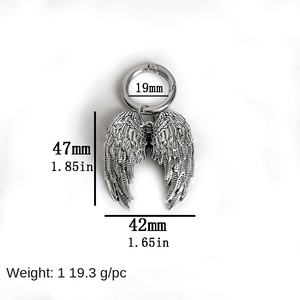 Accessoires de chaussures Gillian : Ailes d'ange punk exagérées, tendance et cool, grandes boucles détachables pour bottes <span class=keywords><strong>Martin</strong></span> - Product Image 4