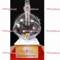 Machine à boules de loterie automatique en acrylique HUAXI, modèle HUAXI3, taille L, capacité de 90 boules, pour les compétitions de bingo et de tirages au sort