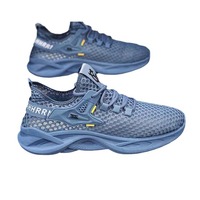 Chaussures Homme Respirantes en Maille Creuse Modèle 2025 Nouveauté Tennis Antidérapantes à Lacets Semelle Extérieure en Caoutchouc Rehaussantes pour l'Été