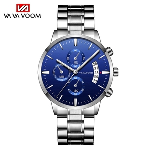 <span class=keywords><strong>น</strong></span>าฬิกาข้อมือผู้ชาย Hannah Martin Vava Voom 214 แฟชั่นลำลองสไตล์ธุรกิจ สายสแต<span class=keywords><strong>น</strong></span>เลส สไตล์คลาสสิก ควอตซ์ สำหรับผู้ชาย - Product Image 6