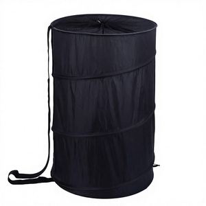 Panier à linge pliable extra large 107L en tissu Oxford léger et robuste avec longues sangles et cordon de serrage - Product Image 1