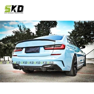 Phía Sau Bumper Lip Khuếch Tán Cho BMW 3 Series G20 2020-On Khô Carbon MP Phong Cách Cho G20 Phía Sau Khuếch Tán - Product Image 4