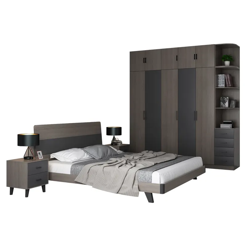 เฟอร์นิเจอร์บ้านชุดห้องนอน armoire cama matimonial หรูหรากรอบเตียงขนาดคิงไซส์ตู้เสื้อผ้าโต๊ะเครื่องแป้ง muebles de dormitorio