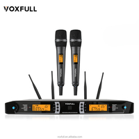 Système de microphone sans fil UHF professionnel VOXFULL SKM9000, double micro portable pour église, conférence, réunion, événement scolaire