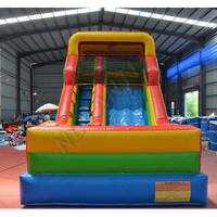 Toboggan gonflable double voie de haute qualité |   Matériau PVC durable, parfait pour les fêtes et les divertissements en plein air