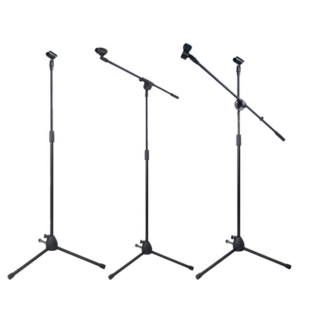Xtuga ML Series Professional Recording Brackets Live Metal Adjustable Telescopic Boom Tripod Microphone Stand for Live Stages