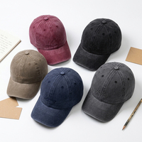 Casquette de baseball en gros 100% coton sergé délavé vintage effet vieilli 6 panneaux style Dad Hat unisexe visière incurvée logo personnalisé