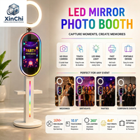 Machine de photomaton tout-en-un avec imprimante, impressions rapides 4x6, miroir 10,9 pouces, coque d'appareil photo reflex numérique pour événements professionnels