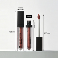 Flacon vide personnalisé KEYO pour brillant à lèvres, tube carré en plastique pour brillant à lèvres, contenant pour huile à lèvres, emballage pour blush liquide