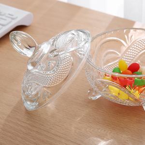 Pot <span class=keywords><strong>à</strong></span> sucre rond en <span class=keywords><strong>verre</strong></span> écologique et économique avec deux pieds, pot <span class=keywords><strong>à</strong></span> bonbons <span class=keywords><strong>pour</strong></span> la maison, récipient en <span class=keywords><strong>verre</strong></span> borosilicate et en <span class=keywords><strong>verre</strong></span> sodocalcique - Product Image 3