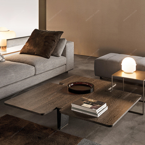 โต๊ะกาแฟหินอ่อนประกายทันสมัยห้องนั่งเล่นเรียบง่ายโต๊ะกาแฟดีไซน์สุดสร้างสรรค์ - Product Image 3