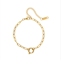Collier Pendentif Circulaire Croisé Réglable en Acier Inoxydable, Accessoire de Mode, Forme d'Étoile, Forme de Cœur, Croisé Circulaire