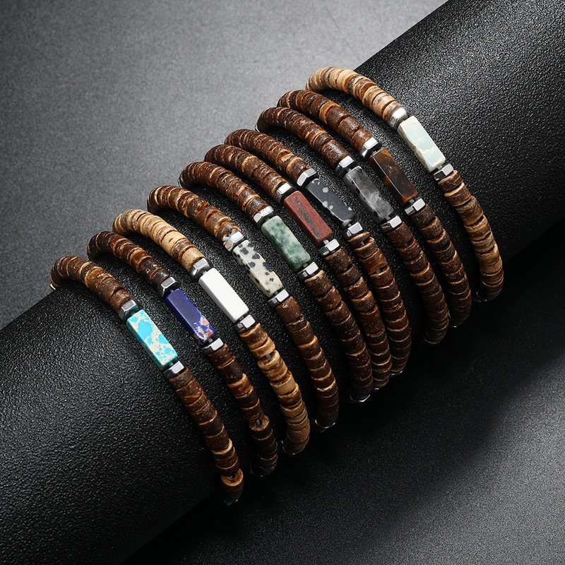 Bohemia Chunky Wooden Polymer Clay Beads