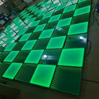 Barra de Luz LED Transparente con Efecto Espejo Abisal 3D, Luminaria de Suelo para Paisajes, Escenarios y Actividades, con Control Externo