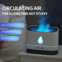 Diffuseur d'arômes OEM personnalisé pour bureau, humidificateur d'air à flamme, atomiseur d'eau 200 ml, brume douce pour la maison, diffuseur d'huiles essentielles