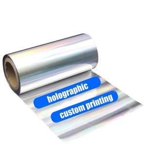 Vlastní laminace 36 mikronů hologramový třpyt za studena holografický BOPP PET pro laserem metalizovaný laminátový duhový film