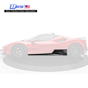สเกิร์ตข้างคาร์บอนไฟเบอร์แบบแห้ง รุ่น RYFT สำหรับ Ferrari SF90 คุณภาพสูง จากโรงงานผู้ผลิต - Product Image 1