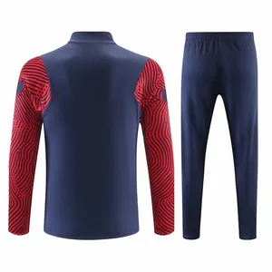 Tracksuit Soccer Wholesale New Design Polyester Soccer Jacket Club Team Logo Sport Soccer Tracksuit