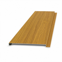 Panneau de plafond en aluminium rainuré et rainuré à l'envers, à grain de bois, pour l'extérieur
