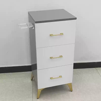 Vente en gros, vente chaude, directement de l'usine, armoire de coiffure mobile avec rangement, mobilier de barbier, armoire de salon de beauté