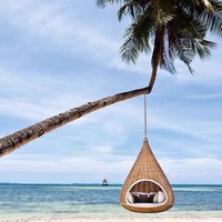 Meubles de jardin design tendance, hamac suspendu personnalisé pour l'extérieur, siège suspendu en rotin pour l'extérieur, confortable et relaxant, balançoire unique, chaise longue