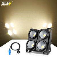 GEVV 4x100W 4 Ojos, Foco LED COB DMX512 Empalmado para Audiencia, Ideal para Espectáculos, Teatro, Estudio y Escenario