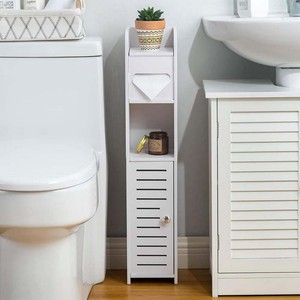 Armadietto del bagno della fabbrica autoportante con supporto di <span class=keywords><strong>carta</strong></span> <span class=keywords><strong>igienica</strong></span> scaffale del bagno con <span class=keywords><strong>porta</strong></span> - Product Image 3