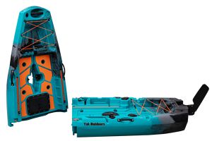 3 Modulaires <span class=keywords><strong>Polyéthylène</strong></span> PVC Kayak 2-Person Waterproof Paddle Drive pour la Pêche Top Rowing Water Sports Surf Drifting - Product Image 3