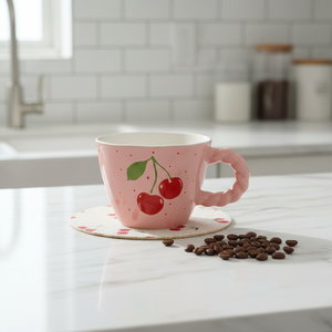 New Design Hot Selling Porcelain Milk <b>Mugs</b> Fruit Series Camping Food Safe Reusable Dishwasher Microwave Safe Gift <b>Box</b> Packaging - Product Image 6