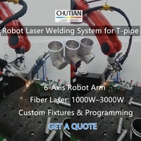 Soudeuse laser industrielle robotique pour la production de masse