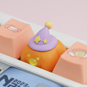 Capuchons de touches fantôme citrouille, best-seller transfrontalier, <span class=keywords><strong>périphériques</strong></span> personnalisés, faits main, créatifs en trois dimensions, personnalisables, Chine - Product Image 3