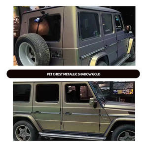 Vinilo de Alta Gama para Carrocería de Automóvil, Color Dorado Oscuro Metálico, Personalizado, con Efecto de Cambio de Color y Autoreparación - Product Image 2