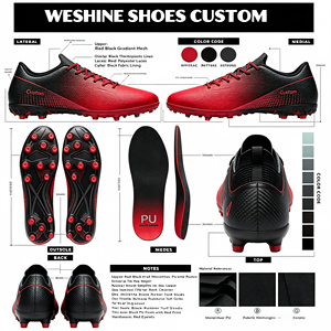 Scarpe da Calcio <span class=keywords><strong>Senza</strong></span> <span class=keywords><strong>Lacci</strong></span> con Tomaia in PU, Suola Intermedia in EVA Ammortizzante, Tacchetti Lunghi TF FG per Giovani - Product Image 1