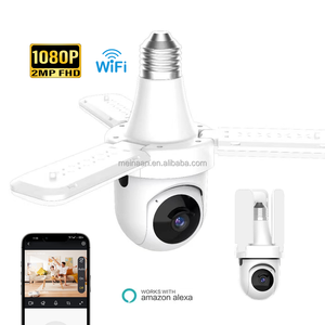 ใหม่2MP 1080P E27 Floodlight ในร่มไร้สายอัจฉริยะ WIFI หลอดไฟ PTZ กล้อง CCTV 360รักษาความปลอดภัย WiFi หลอดไฟกล้อง - Product Image 1
