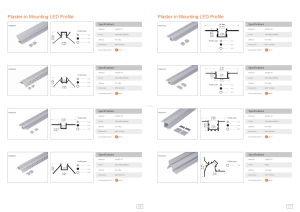 Strisce per illuminazione a soffitto con profilo a Led in <span class=keywords><strong>alluminio</strong></span> a secco per <span class=keywords><strong>estrusione</strong></span> con canale opzionale - Product Image 5